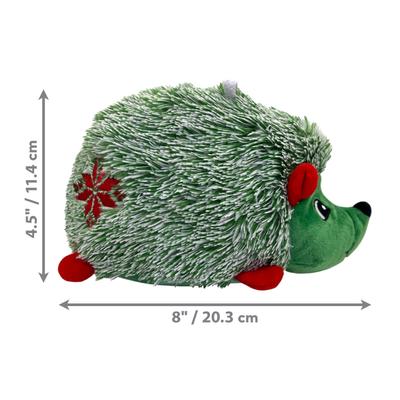 Show full view: KONG Christmas Holiday Comfort HedgeHug Dog Toy, Green, Medium, 1 count slide 2 of 4