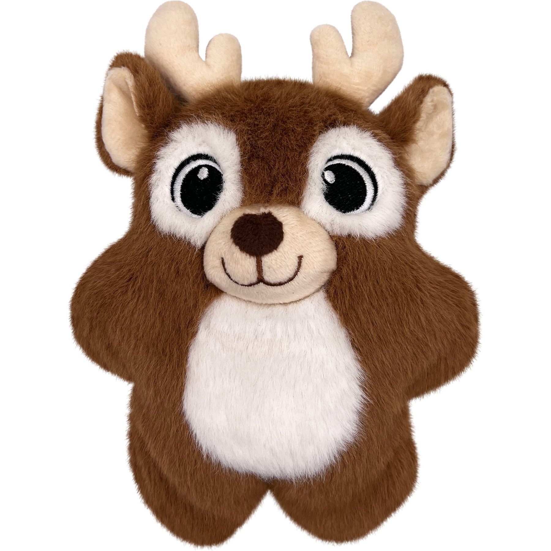 KONG Christmas Holiday Snuzzles Reindeer Dog Toy, Brown, Medium, 1 count