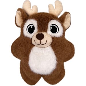KONG Christmas Holiday Cozie Reindeer Dog Toy, Brown, Medium, 1 count