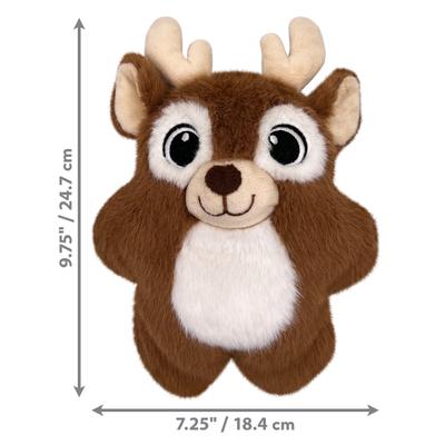 Show full view: KONG Christmas Holiday Snuzzles Reindeer Dog Toy, Brown, Medium, 1 count slide 2 of 4