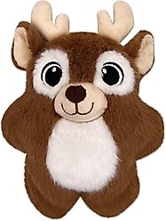 KONG Christmas Holiday Snuzzles Reindeer Dog Toy, Brown, Small, 1 count
