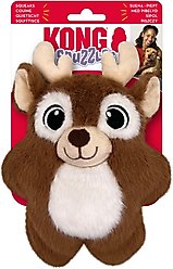 KONG Christmas Holiday Snuzzles Reindeer Dog Toy, Brown, Small, 1 count slide 2 of 3
