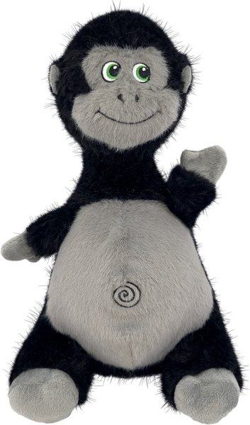 Show full view: KONG Knots Belly Gorilla Tough Squeaky Plush Dog Toy, Black, Medium/Large slide 1 of 4