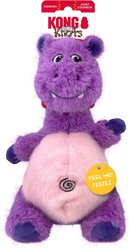 KONG Knots Belly Hippo Tough Squeaky Plush Dog Toy, Purple Pink, Medium/Large slide 2 of 4