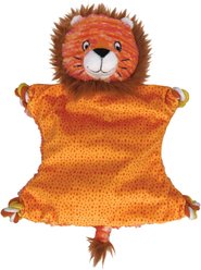 KONG Knots Flatz Lion Dog Toy, Yellow, Medium & Large