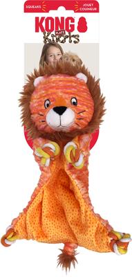 Show full view: KONG Knots Flatz Lion Dog Toy, Yellow, Medium & Large slide 3 of 4