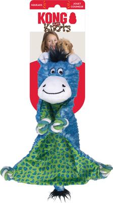 Show full view: KONG Knots Flatz Zebra Dog Toy, Blue, Medium & Large slide 4 of 4