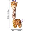 Show in main carousel: KONG Knots Twists Giraffe Squeaky Dog Plush Toy, Tan, Medium/Large slide 2 of 4