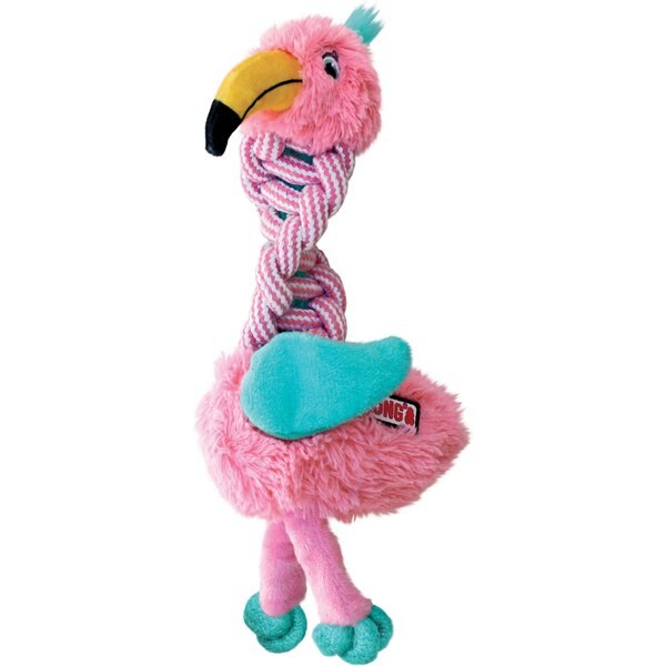 KONG Cowboyz Knot Dog Toy, Color Varies