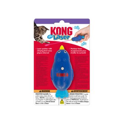 Show full view: KONG Laser Chirps Bird Lasers Cat Toy, Blue slide 3 of 4