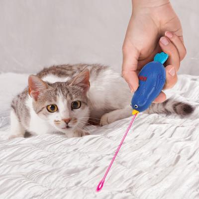 Show full view: KONG Laser Chirps Bird Lasers Cat Toy, Blue slide 4 of 4