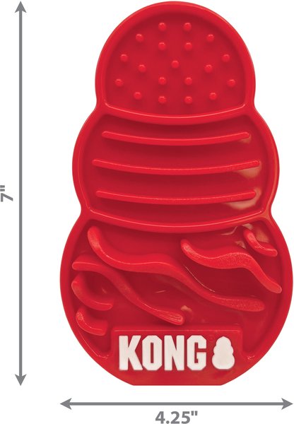 Show full view: KONG Licks Dog Treat Dispensers Toy, Red, Large slide 2 of 6