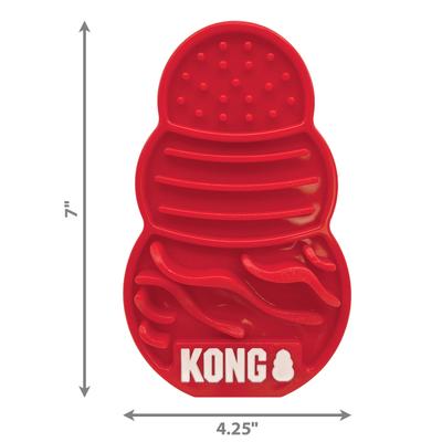 Show full view: KONG Licks Dog Treat Dispensers Toy, Red, Large slide 2 of 6