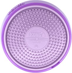 KONG Licks Spinz Dog & Cat Treat Dispensers Toy, Purple, Small