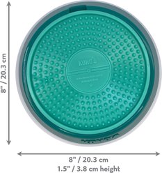 KONG Licks Spinz Dog Treat Dispensers Toy, Teal, Large slide 2 of 6