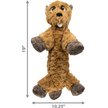 KONG Low Stuff Flopzie Fox Squeaky Plush Dog Toy, Medium