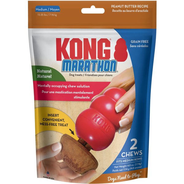 KONG Bites Mini Grain-Free Peanut Butter Dog Treats, 5-oz bag