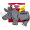 Show in main carousel: KONG Maxx Rhino Tough Squeaky Dog Plush Toy, Grey, Large slide 4 of 5