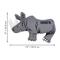 Show in main carousel: KONG Maxx Rhino Tough Squeaky Dog Plush Toy, Grey, Large slide 3 of 5