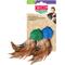 Show in main carousel: KONG Naturals Crinkle Ball with Feathers Cat Toy, Color Varies slide 4 of 7