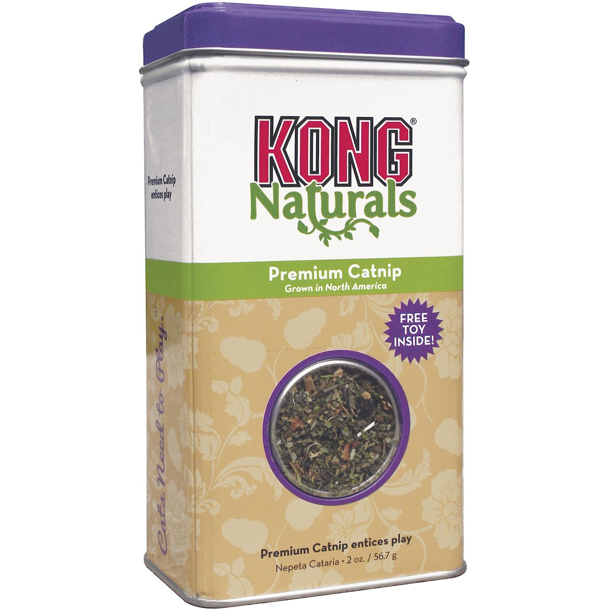 KONG Naturals Premium Catnip, 2-oz tin