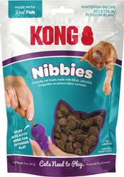 KONG Nibbies Whitefish Crunchy Cat Treats, 2-oz bag