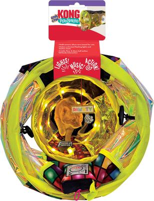 Show full view: KONG Play Spaces Rave Cave Cat Tunnels with Catnip Toy, Multicolor slide 3 of 5