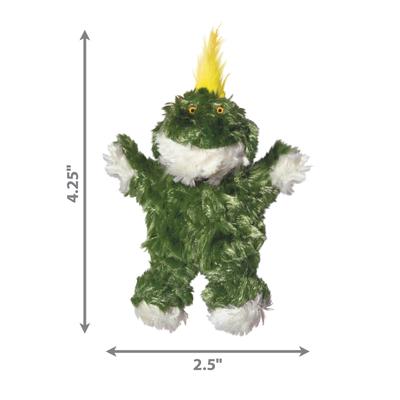 Show full view: KONG Plush Frog Dog Toy, X-Small slide 3 of 6