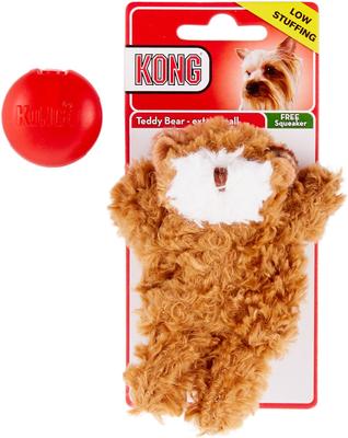 Show full view: KONG Plush Teddy Bear + Duck Dog Toy slide 3 of 10