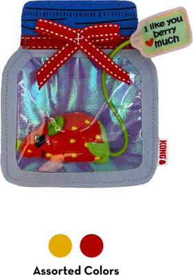 Show full view: KONG Pull-A-Partz Jamz Cat Plush Toy with Catnip, Assorted slide 1 of 4