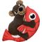 Show in main carousel: KONG Pull-A-Partz Pals Bear Squeaky Dog Plush Toy, Brown, Medium slide 1 of 6