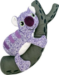 KONG Pull-A-Partz Pals Koala Squeaky Dog Plush Toy, Purple, Small