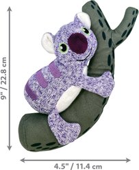KONG Pull-A-Partz Pals Koala Squeaky Dog Plush Toy, Purple, Small slide 2 of 4
