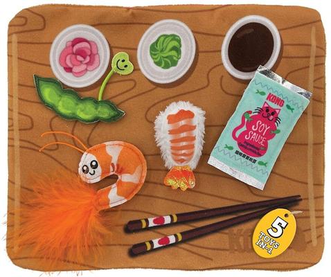 KONG Pull-A-Partz Sushi Catnip Cat Toys, 5 count - Chewy.com