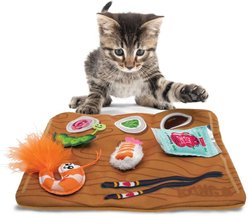 KONG Pull-A-Partz Sushi Catnip Cat Toys, 5 count slide 2 of 6