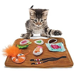 KONG Pull-A-Partz Sushi Catnip Cat Toys, 5 count