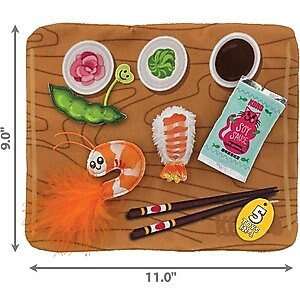 KONG Pull-A-Partz Sushi Catnip Cat Toys, 5 count