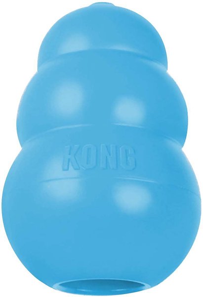 Show full view: KONG Puppy Chew Dog Toy, Blue, Medium slide 1 of 9