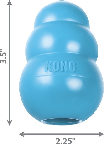 Show full view: KONG Puppy Chew Dog Toy, Blue, Medium slide 5 of 9