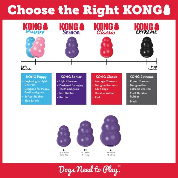 Show full view: KONG Puppy Chew Dog Toy, Blue, Medium slide 6 of 9