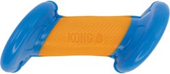 KONG Rambler Rattlez Dog Dumbbell Ball Toy, Orange/Blue, Large