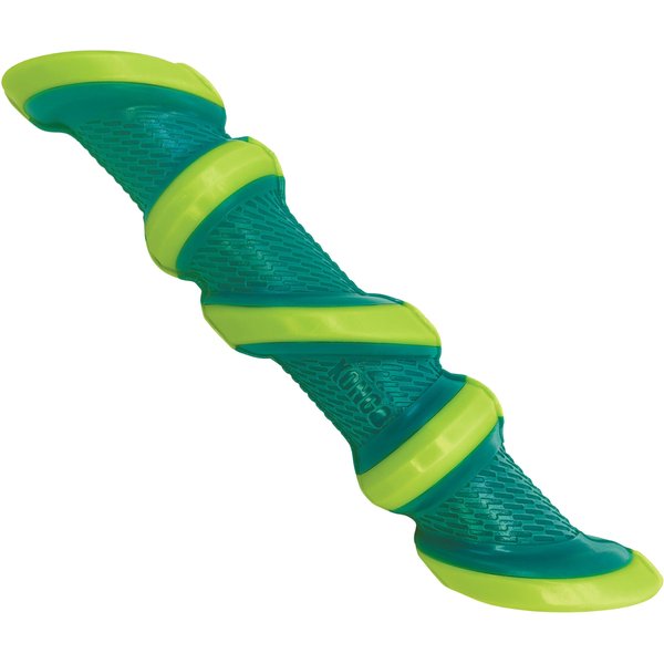 KONG Rambler Rattlez Dog Stick Ball Toy, Green, Large