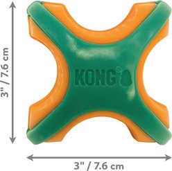 KONG Rambler Rattlez Dog X-Ball Toy, Orange, Large slide 2 of 3