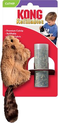 Show full view: KONG Refillable Beaver Catnip Cat Toy slide 2 of 9