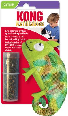 Show full view: KONG Refillables Chameleon Cat Toy, Green slide 4 of 5