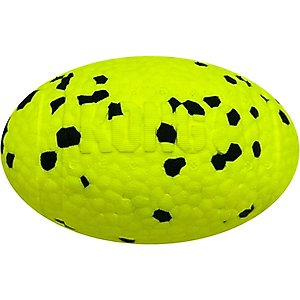 KONG Reflex Dog Football, Yellow, Medium/Large