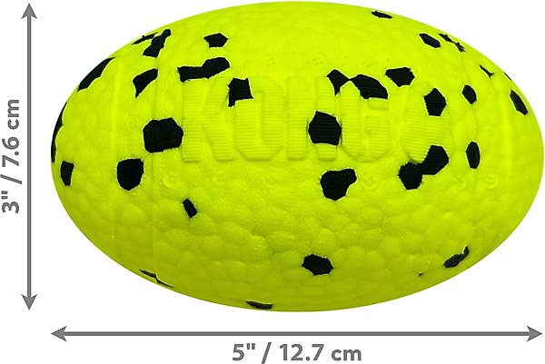 Show full view: KONG Reflex Dog Football, Yellow, Medium/Large slide 2 of 4