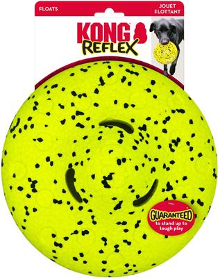 Show full view: KONG Reflex Glide Flyer Dog Flying Disc Toy, Yellow slide 4 of 6