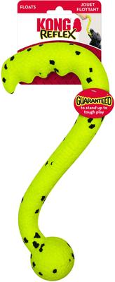Show full view: KONG Reflex Tug 'n Fetch Dog Toy, Medium/Large, Yellow slide 3 of 5