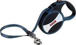 KONG Retractable Explore Reflective Retractable Dog Leash, Blue, Large: 24-ft long, 0.6-in wide